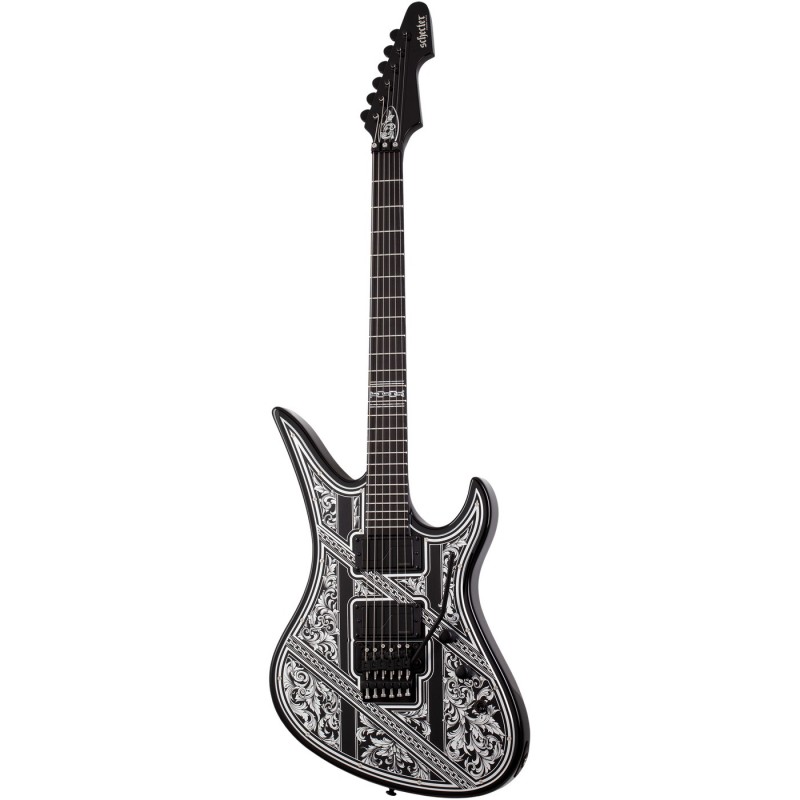 Schecter Avenger FR Przym Palladium Gloss Black - Gitara elektryczna