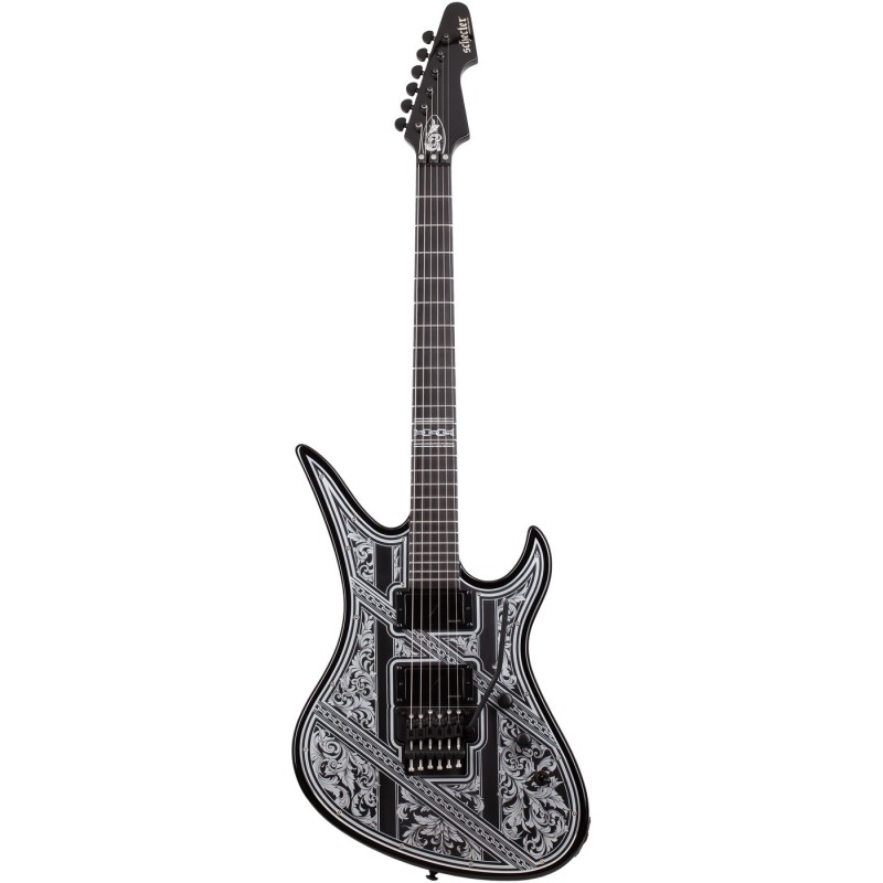 Schecter Avenger FR Przym Palladium Gloss Black - Gitara elektryczna