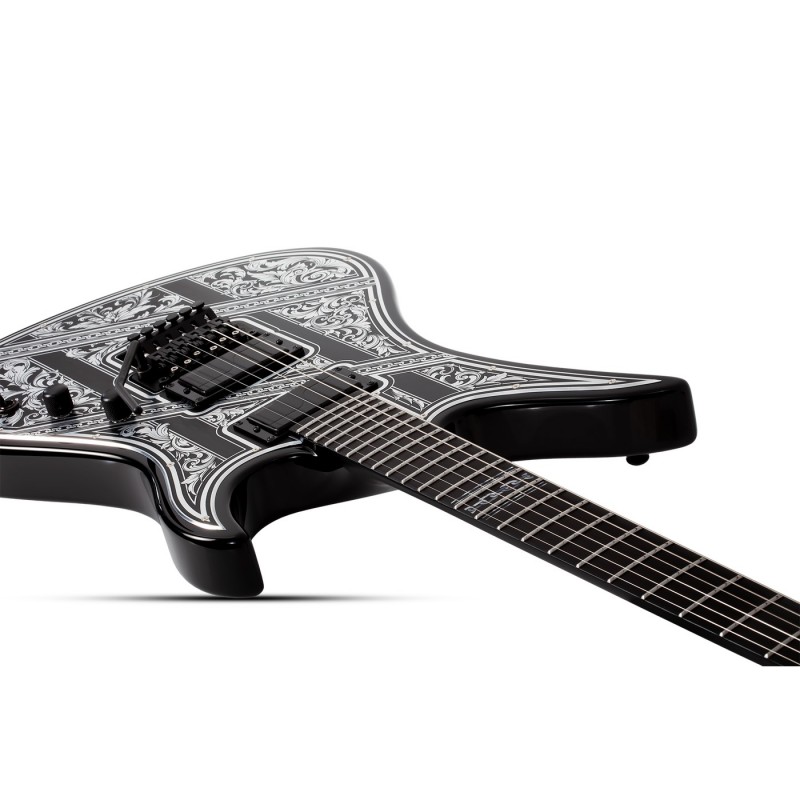 Schecter Avenger FR Przym Palladium Gloss Black - Gitara elektryczna