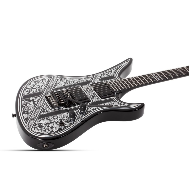 Schecter Avenger FR Przym Palladium Gloss Black - Gitara elektryczna
