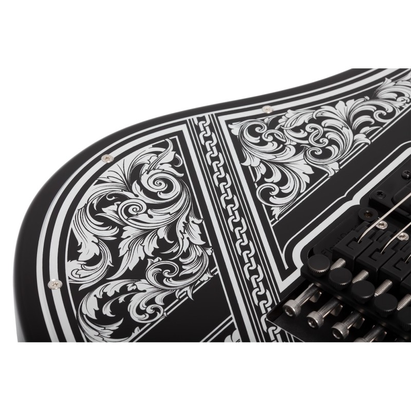 Schecter Avenger FR Przym Palladium Gloss Black - Gitara elektryczna