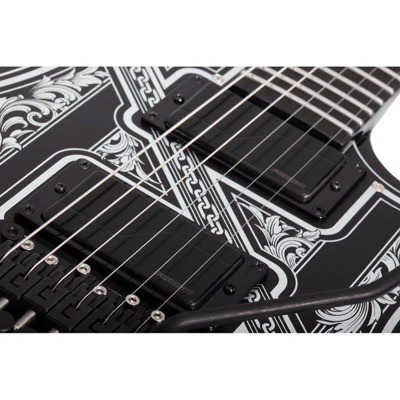 Schecter Avenger FR Przym Palladium Gloss Black - Gitara elektryczna