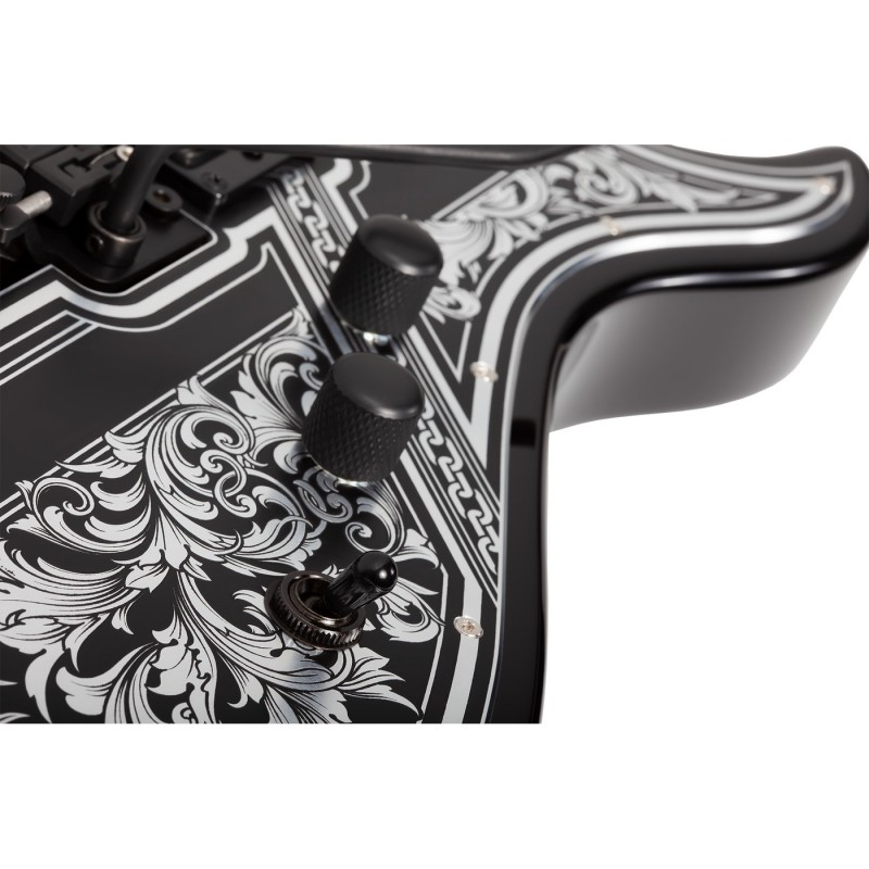 Schecter Avenger FR Przym Palladium Gloss Black - Gitara elektryczna