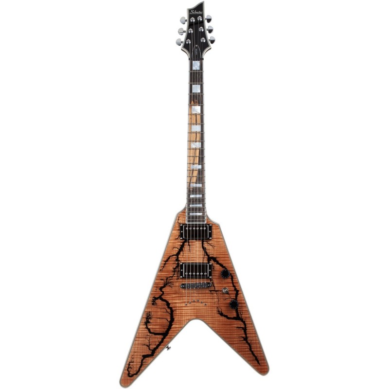 Schecter V-1 Electro-Resin Gloss Natural - Gitara elektryczna