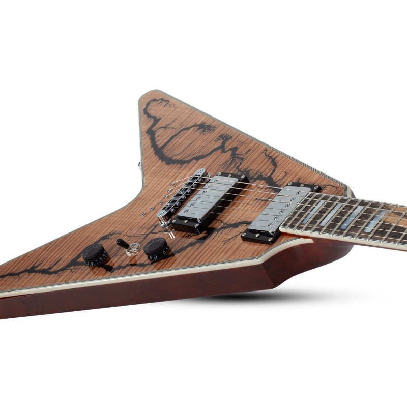 Schecter V-1 Electro-Resin Gloss Natural - Gitara elektryczna