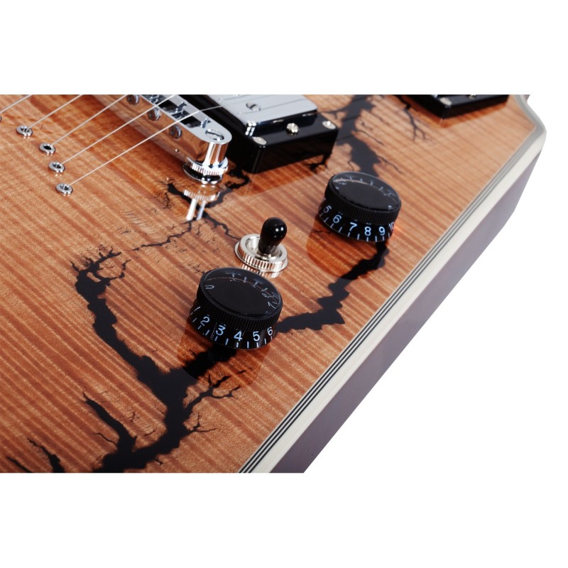 Schecter V-1 Electro-Resin Gloss Natural - Gitara elektryczna