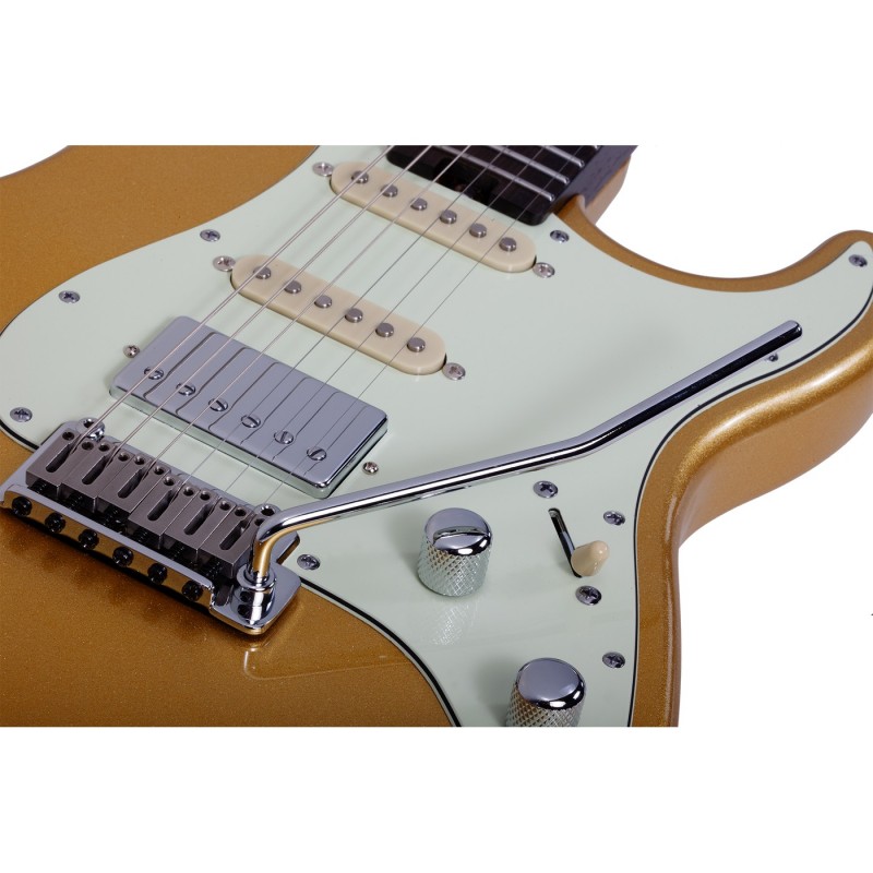 Schecter Nick Johnston 10th Anniversary Traditional HSS Atomic Saffron - Gitara elektryczna