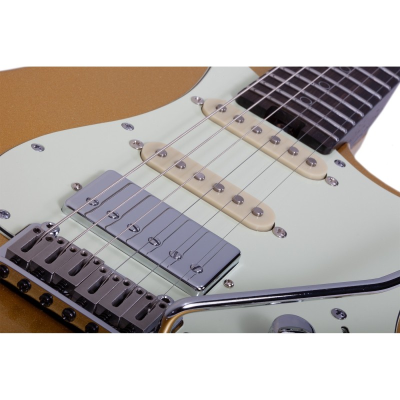 Schecter Nick Johnston 10th Anniversary Traditional HSS Atomic Saffron - Gitara elektryczna