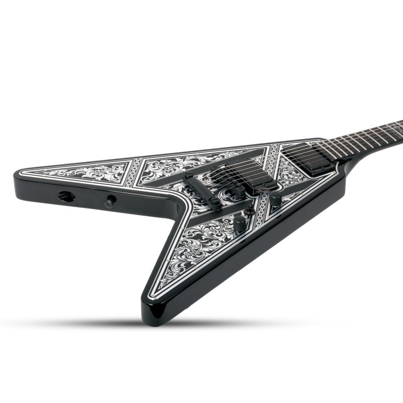 Schecter V-1 Przym Palladium Gloss Black - Gitara elektryczna