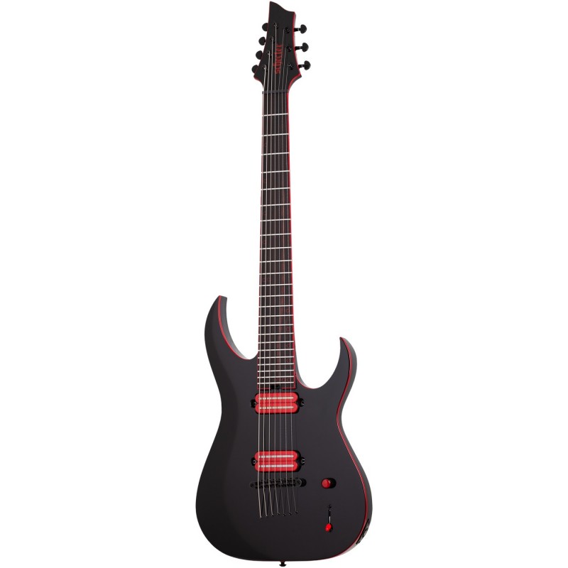 Schecter Sunset-7 Red Dawn Gloss Black - Gitara elektryczna