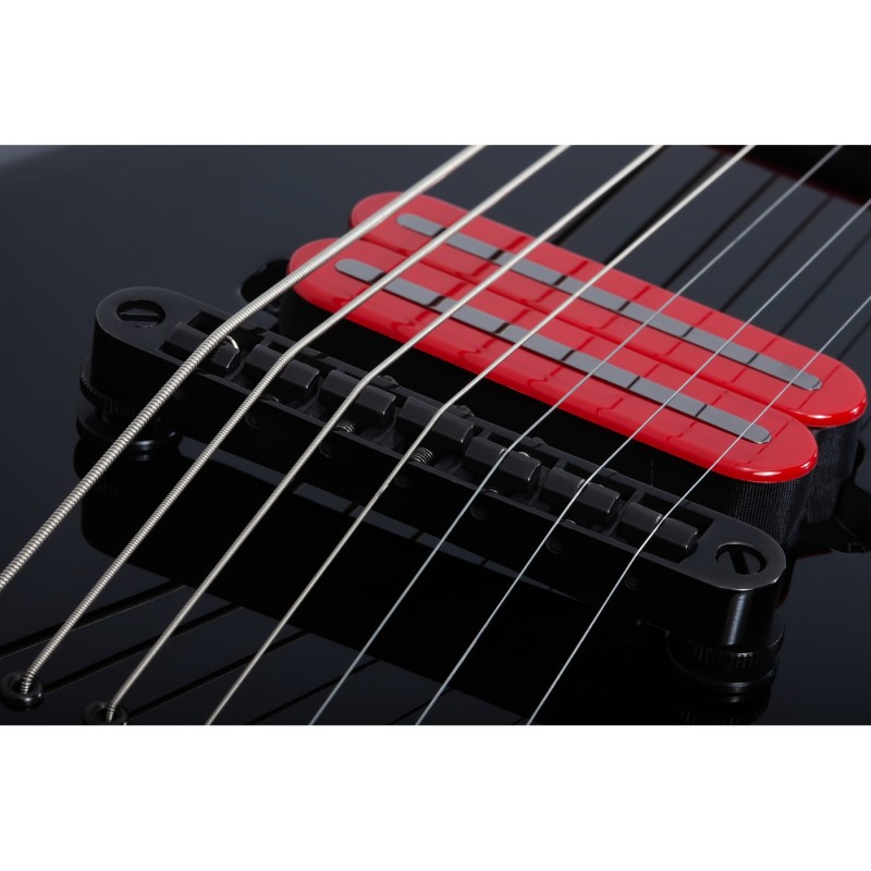 Schecter Sunset-7 Red Dawn Gloss Black - Gitara elektryczna