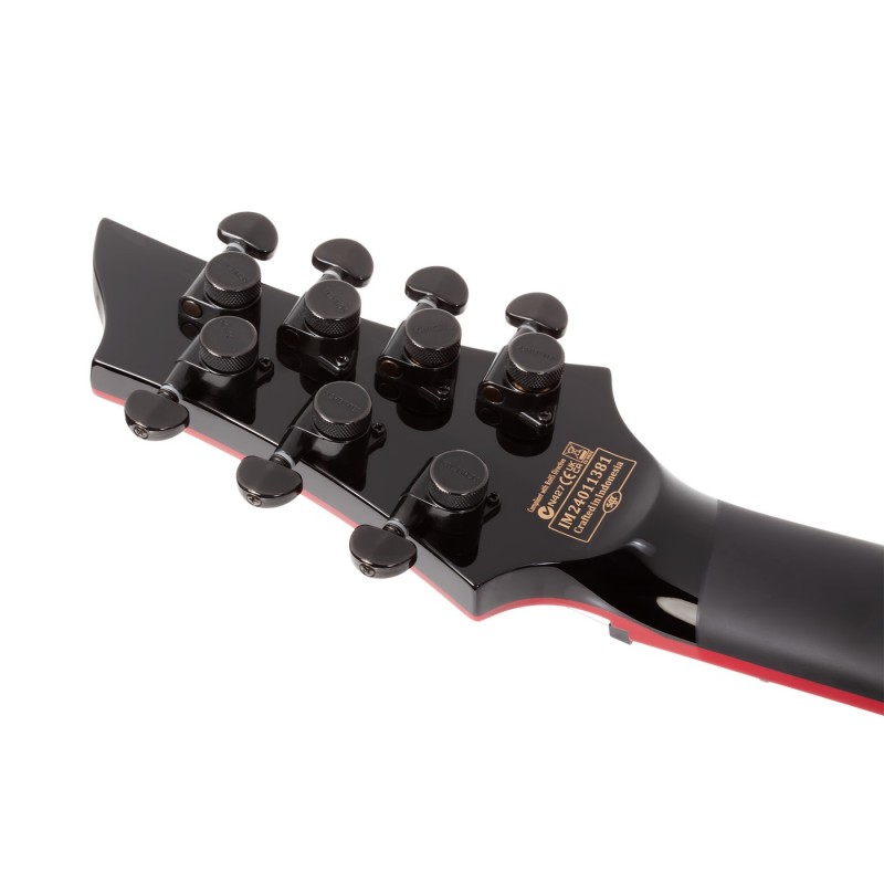 Schecter Sunset-7 Red Dawn Gloss Black - Gitara elektryczna