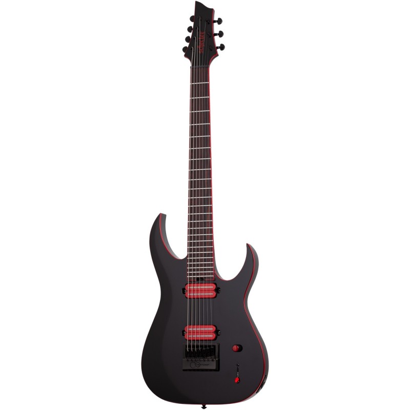 Schecter Sunset-7 ET Red Dawn Gloss Black - Gitara elektryczna