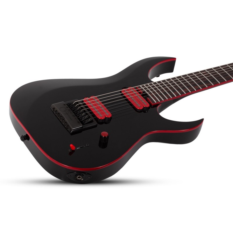 Schecter Sunset-7 ET Red Dawn Gloss Black - Gitara elektryczna