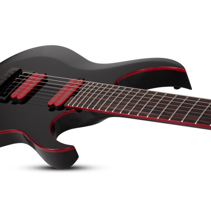 Schecter Sunset-7 ET Red Dawn Gloss Black - Gitara elektryczna