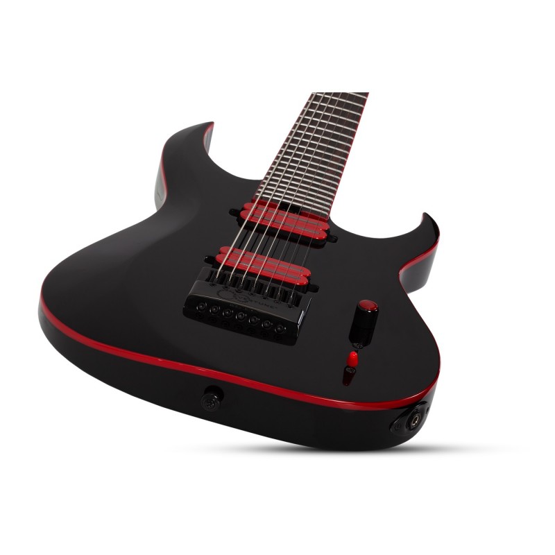 Schecter Sunset-7 ET Red Dawn Gloss Black - Gitara elektryczna