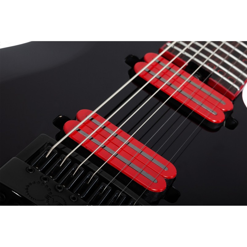 Schecter Sunset-7 ET Red Dawn Gloss Black - Gitara elektryczna