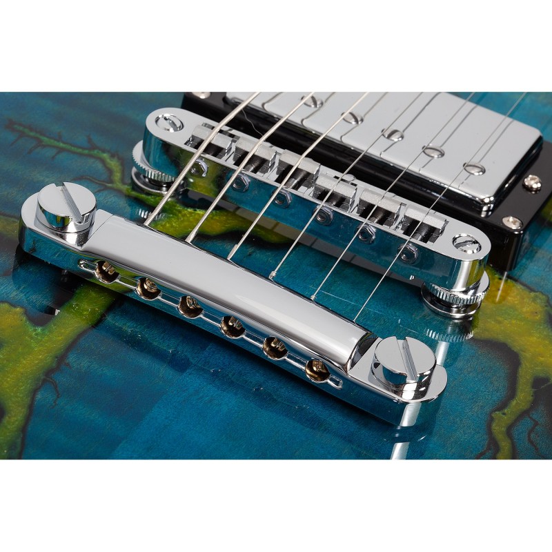 Schecter E-1 Electro-Resin Transparent Blue - Gitara elektryczna