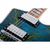 Schecter E-1 Electro-Resin Transparent Blue - Gitara elektryczna