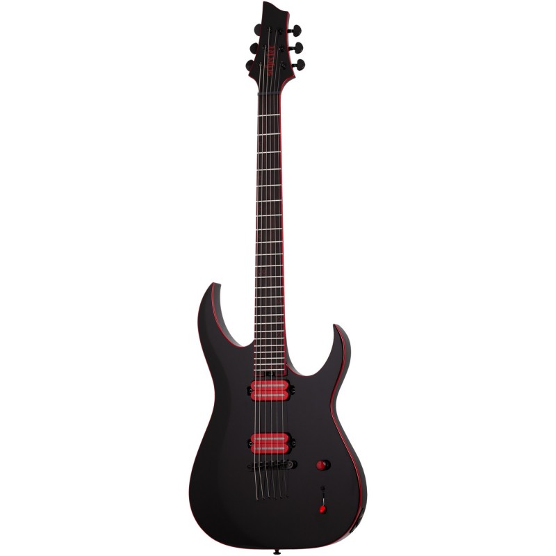 Schecter Sunset-6 Red Dawn Gloss Black - Gitara elektryczna