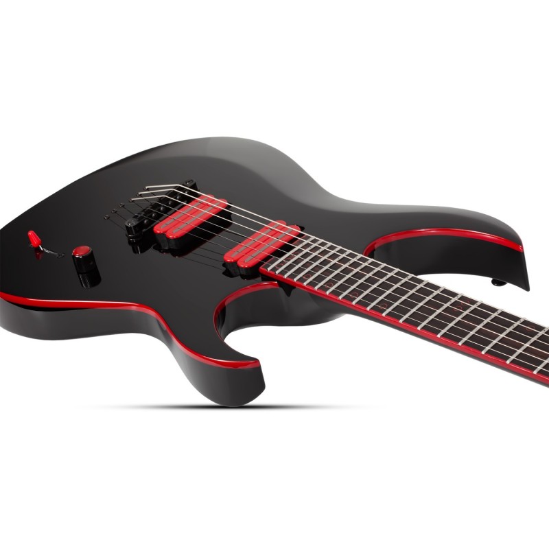 Schecter Sunset-6 Red Dawn Gloss Black - Gitara elektryczna