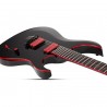 Schecter Sunset-6 Red Dawn Gloss Black - Gitara elektryczna