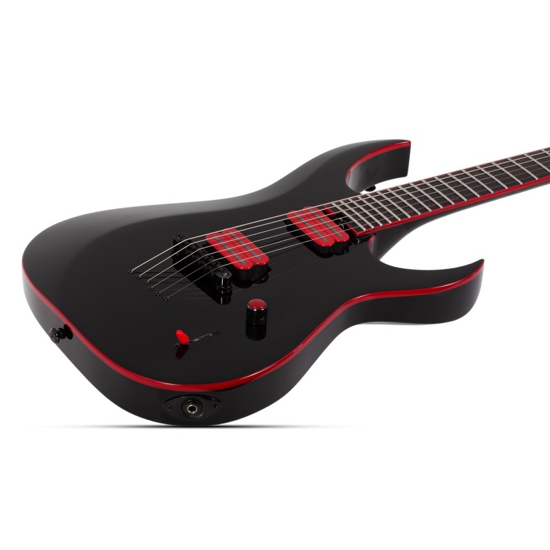 Schecter Sunset-6 Red Dawn Gloss Black - Gitara elektryczna