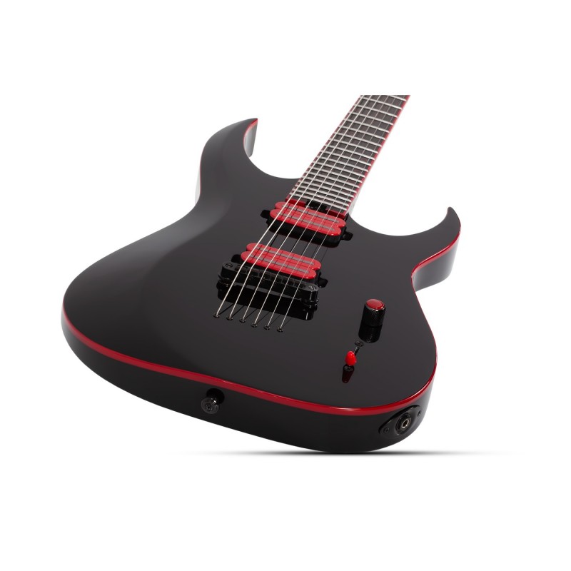 Schecter Sunset-6 Red Dawn Gloss Black - Gitara elektryczna