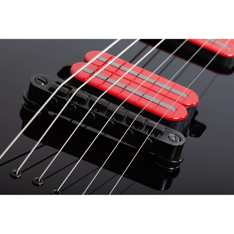 Schecter Sunset-6 Red Dawn Gloss Black - Gitara elektryczna