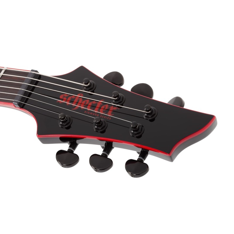 Schecter Sunset-6 Red Dawn Gloss Black - Gitara elektryczna