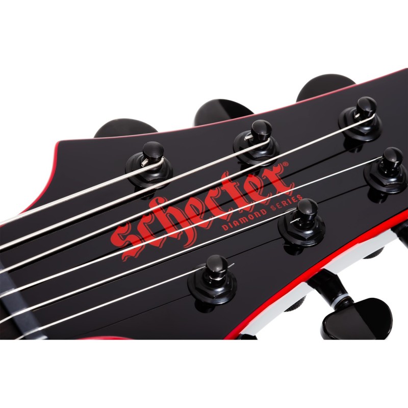 Schecter Sunset-6 Red Dawn Gloss Black - Gitara elektryczna