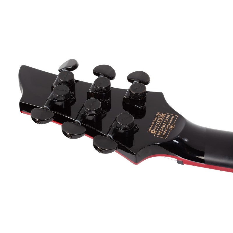 Schecter Sunset-6 Red Dawn Gloss Black - Gitara elektryczna