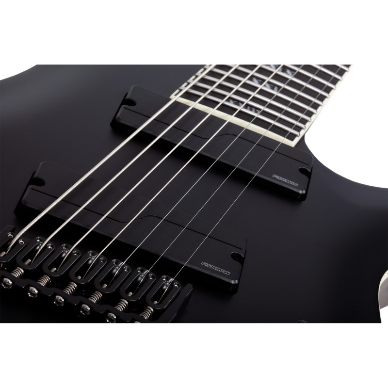 Schecter C-7 Mulitscale SLS Elite Evil Twin Satin Black - Gitara elektryczna