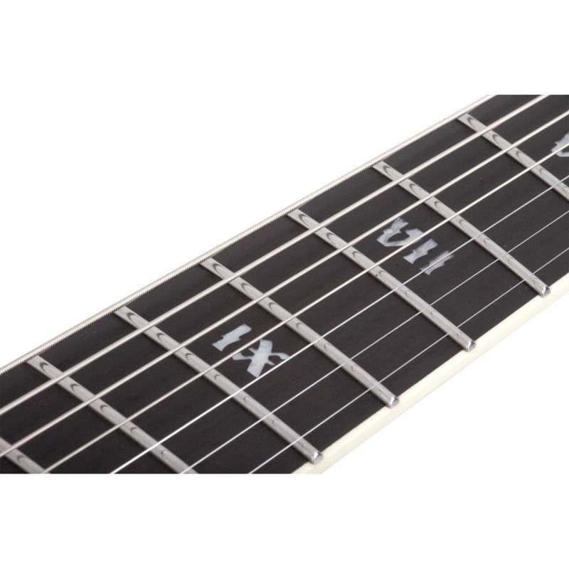 Schecter C-7 Mulitscale SLS Elite Evil Twin Satin Black - Gitara elektryczna