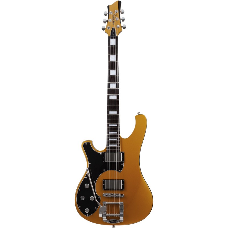 Schecter Stargazer-6 Vibrato LH Metallic Gold - Gitara elektryczna
