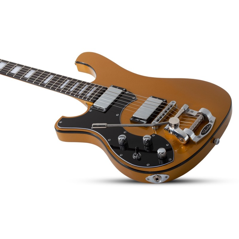 Schecter Stargazer-6 Vibrato LH Metallic Gold - Gitara elektryczna