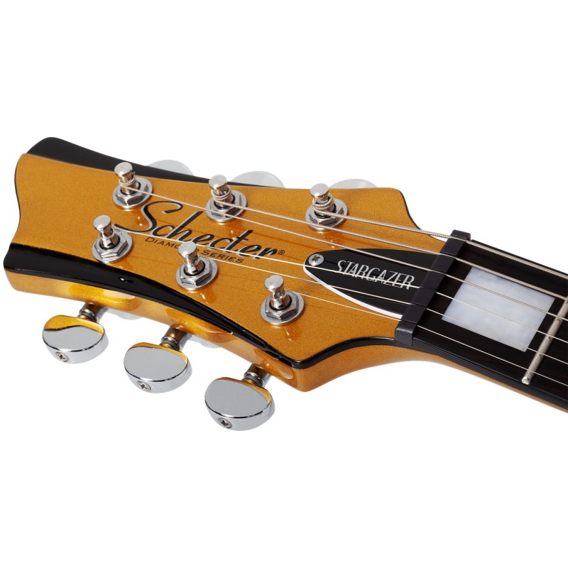 Schecter Stargazer-6 Vibrato LH Metallic Gold - Gitara elektryczna