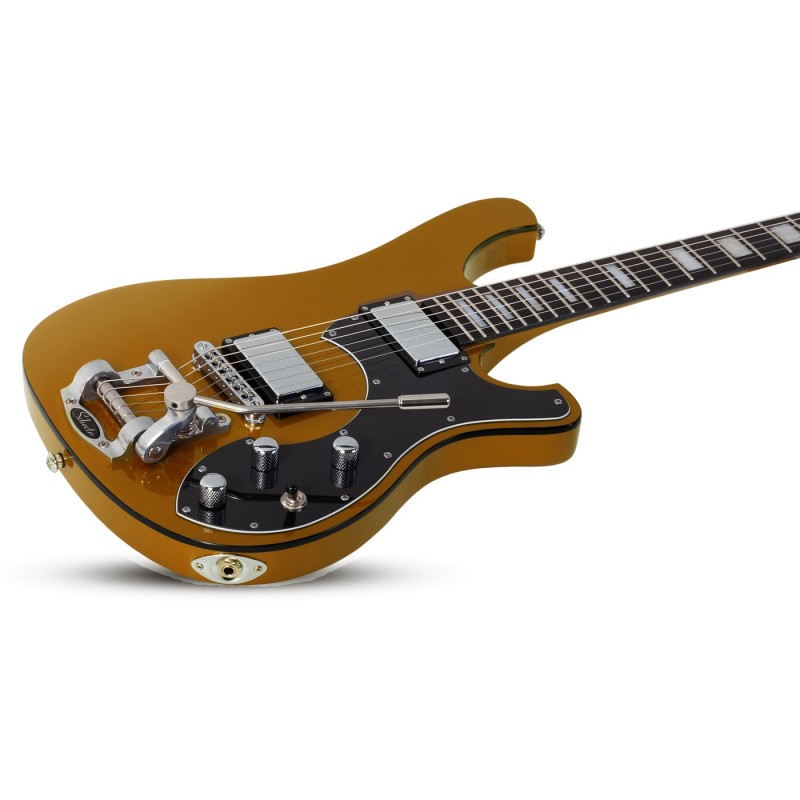 Schecter Stargazer-6 Vibrato Metallic Gold - Gitara elektryczna