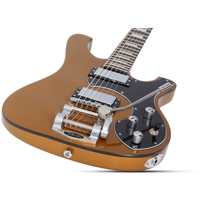 Schecter Stargazer-6 Vibrato Metallic Gold - Gitara elektryczna
