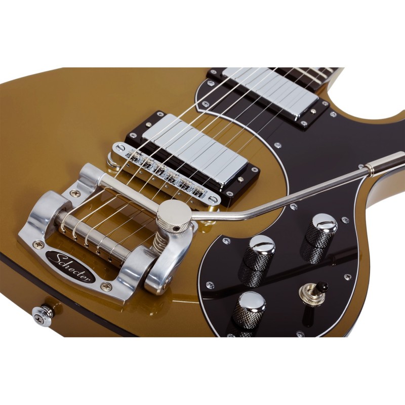 Schecter Stargazer-6 Vibrato Metallic Gold - Gitara elektryczna