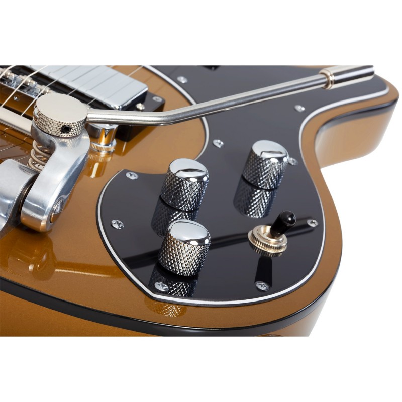 Schecter Stargazer-6 Vibrato Metallic Gold - Gitara elektryczna