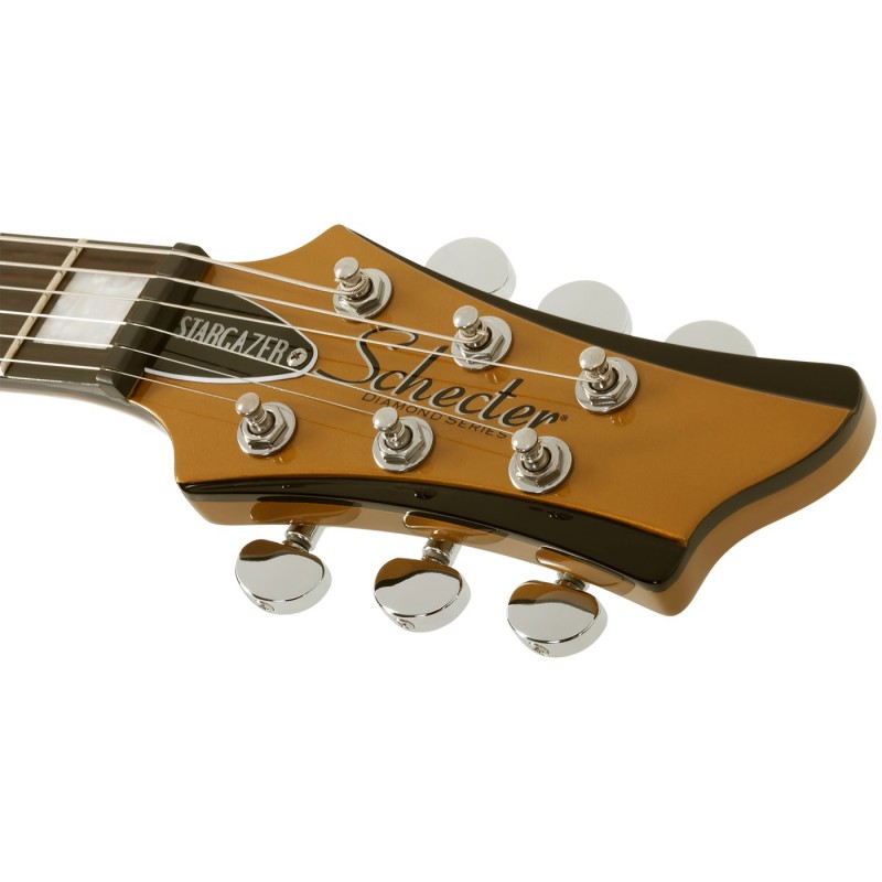Schecter Stargazer-6 Vibrato Metallic Gold - Gitara elektryczna