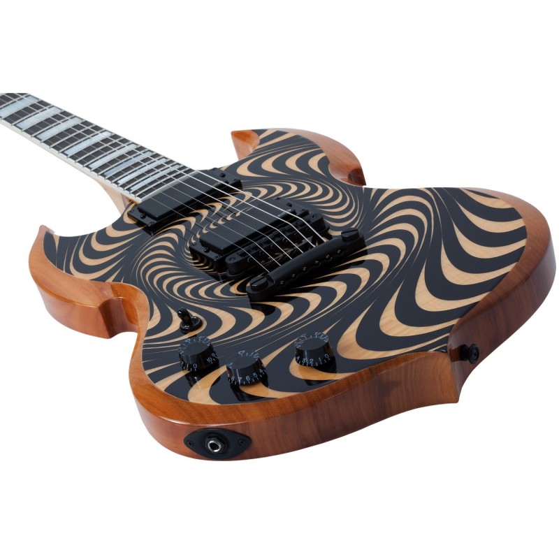 Schecter Wylde Audio Barbarian LH Rawtop Psychic Bullseye - Gitara elektryczna