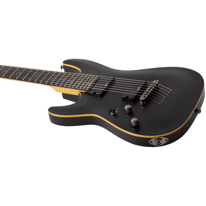 Schecter Demon-7 LH Aged Black Satin - Gitara elektryczna