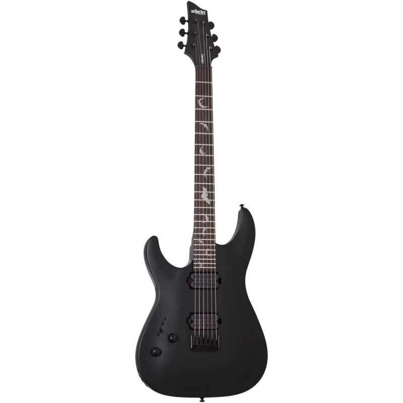 Schecter Damien-6 LH Satin Black - Gitara elektryczna