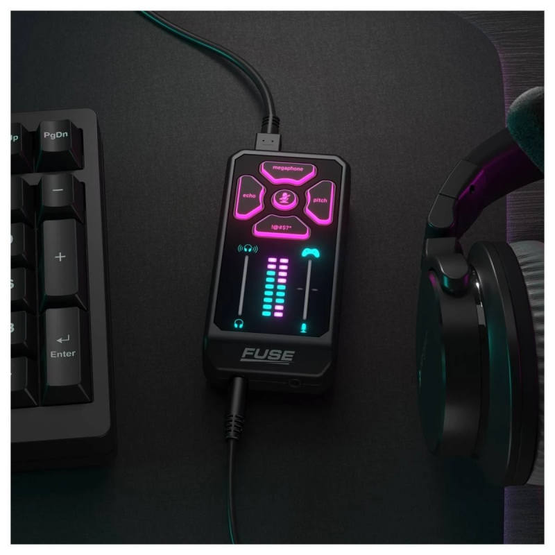 TC Helicon FUSE mikser podcastów, procesor mikrofonowy do konsol i komputerów - 5 - Interfejsy audio - TC Helicon FUSE to kompak