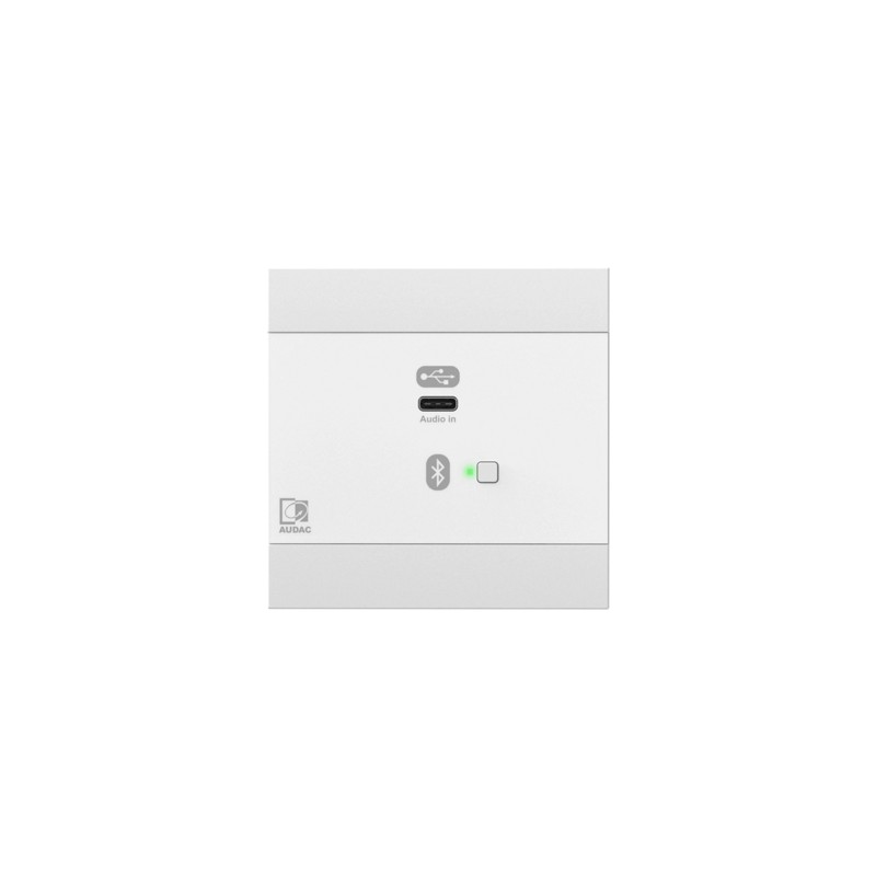 Audac NWP400/W - Panel ścienny USB C + BT (wersja biała)