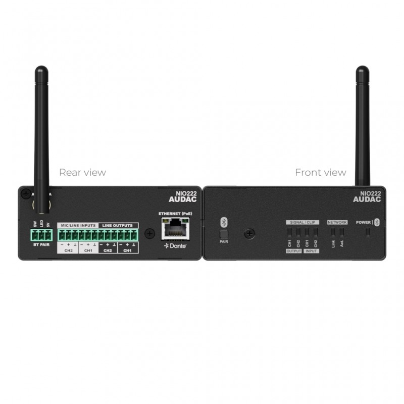Audac NIO222 - Sieciowy ekspander Dante