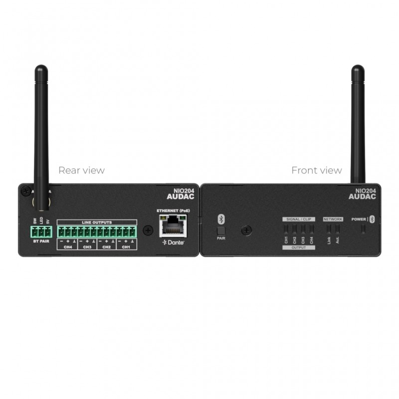 Audac NIO204 - Sieciowy ekspander Dante