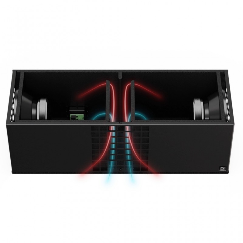 Audac ARCHI210/B - Subwoofer kompaktowy podwójny 10-calowy (wersja czarna)